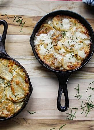 Lodge Cast Iron Grill Pan, 6.5 Inch, Black