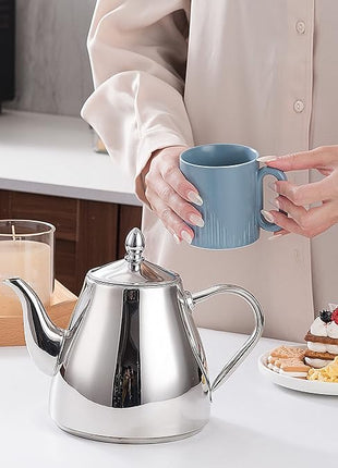 SANQIAHOME Stainless Steel Teapot Coffee Servers 1500ml