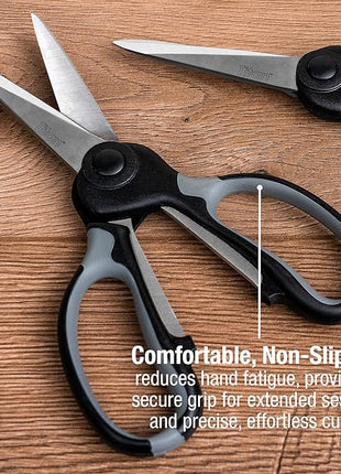 Titan Industrial Grade Heavy Duty Scissors Multipurpose Shears for Sewing and Crafting Durable Easy to Use Stainless Steel Blades with Comfortable Handles for Reliable Precision Cutting