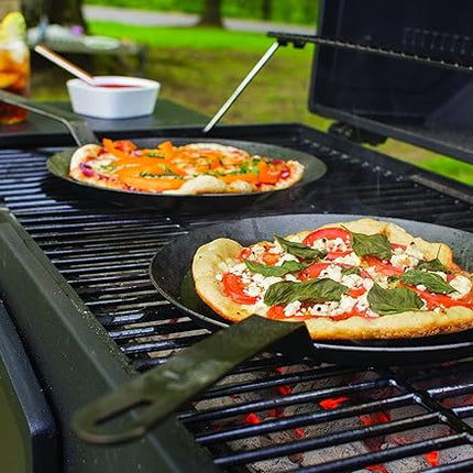 Lodge Pre-Seasoned Carbon Steel Skillet - Use in the Oven, on the Stove, on the Grill, or Over a Campfire - 8 Inch