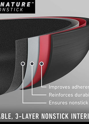 Calphalon Signature Hard-Anodized Nonstick Dutch Oven, 5-Quart, Oven-Safe, PFOA-Free, Black