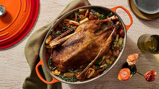 Le Creuset Enameled Cast Iron Signature Oval Dutch Oven, 15.5qt., Flame