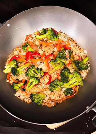 JOYCE CHEN Professional Series 14-Inch Carbon Steel Wok with Phenolic Handles