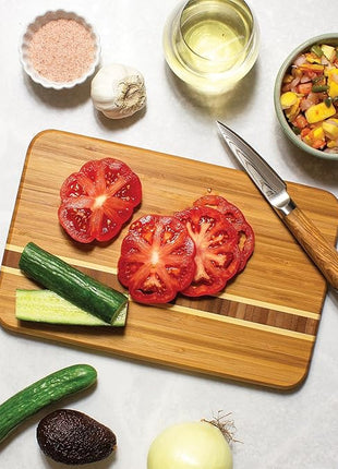 Totally Bamboo Aruba Bamboo Serving and Cutting Board, 12-1/2" x 8"