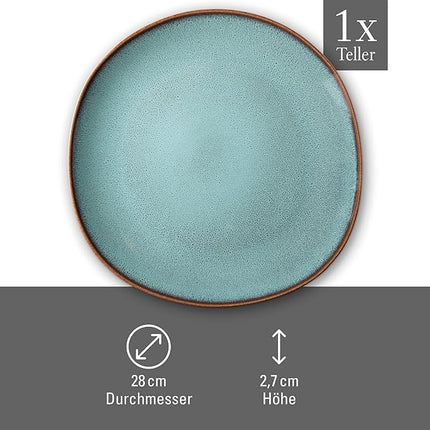 Like. By Villeroy and Boch – Lave Glacé Dinner Plate, 11 in, Large Flat Plate Made From Stoneware, Dishwasher and Microwave-Safe