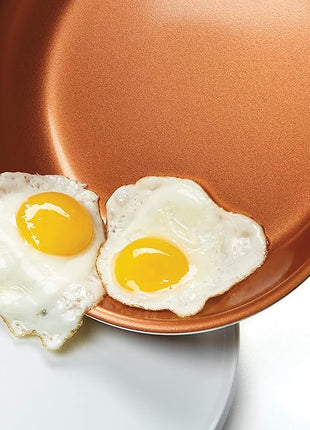 Farberware Glide Ceramic Nonstick Saute Pan / Frying Pan / Fry Pan with Lid and Helper Handle - 4 Quart, Black