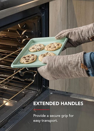 KitchenAid 9x13in Nonstick Aluminized Steel Baking Sheet, Pistachio