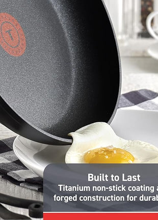 T-Fal Advanced Non Stick Fry Pan 12 Inch, Oven Broiler Safe 350F, Skillet, Kitchen Egg Pan, Omelet Pan, Always Pan, Home, Cookware, Pots and Pans, Dishwasher Safe, Black