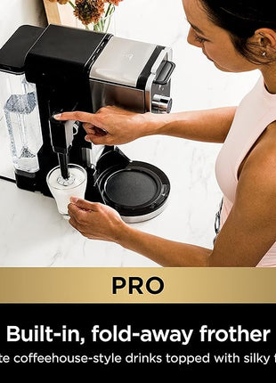 Ninja Hot and Iced Coffee Maker, Single Serve Coffee Maker and Drip Coffee Machine, DualBrew Pro Specialty 12-Cup with K-Cup Combo, Includes Permanent Filter, CFP307