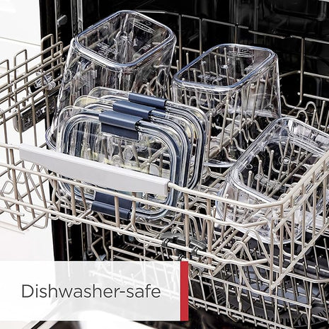 Rubbermaid Brilliance BPA-Free Airtight Food Storage Containers with Lids Set of 20 with Scoops Perfect for Kitchen and Pantry Organization