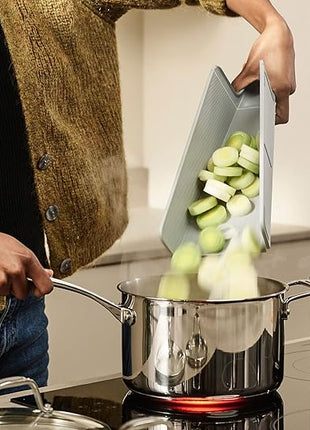 Joseph Joseph Chop2Pot Plus Folding Cutting Board (Regular) - Pale Blue Medium