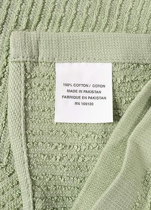 KAF Home Premium Kitchen Towels (18" x 28"), Large 100% Cotton, Flat & Terry Absorbent Dish Towel Set (Sage, 18 x 28-6 Pack)