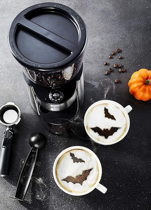 Mr. Coffee Automatic Burr Mill Coffee Grinder with 18 Custom Grinders Silver