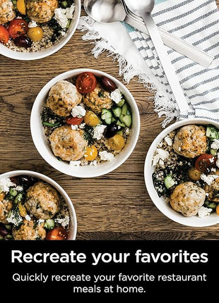 Ninja SF301 Speedi Rapid Cooker & Air Fryer, 6-Quart Capacity, 12-in-1 Functions to Steam, Bake, Roast, Sear, Sauté, Slow Cook, Sous Vide & More, 15-Minute Speedi Meals All In One Pot, Sea Salt Gray