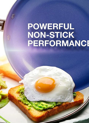 Mueller Sapphire UltraClad Kitchen Induction Pots and Pans Set Nonstick Induction Cookware Sets -24pc for Cooking Kitchen Cookware Sets, Frying Pans