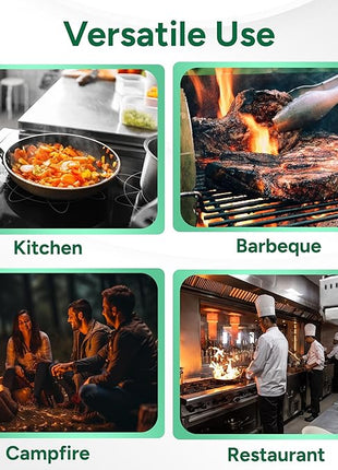 Casa Platino Potholders & Oven Mitts Heat Resistant, 8-Piece Mini Oven Mitts with Silicone Grip, Potholders for Kitchens, 2 Kitchen Towels & 2 Dish Cloths – Durable & Non-Slip – Sage