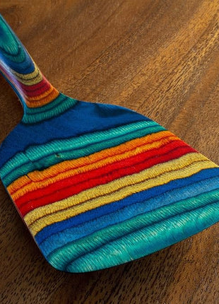 Totally Bamboo Baltique Montego Bay Collection 12-1/2" Wooden Spatula, Safe for Nonstick