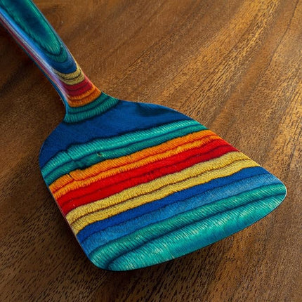 Totally Bamboo Baltique Montego Bay Collection 12-1/2" Wooden Spatula, Safe for Nonstick