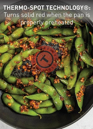 T-Fal Ultimate Hard Anodized Nonstick Fry Pan With Lid 12 Inch, Oven Broiler Safe 400F, Lid Safe 350F, Cookware, Pots and Pans, Kitchen Frying Pans, Skillets, Home, Dishwasher Safe, Black