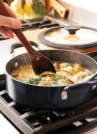 Tramontina Aluminum Non Stick 11-Piece Nesting Pots and Pans Set with Lids - Gray, Kitchen Nonstick Cookware Set, Dishwasher and Oven Safe