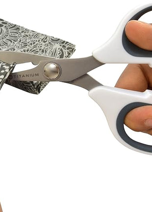 Westcott 5.5" Rag Snips, Crafting, Quilting & Sewing Scissors for Fabric Cutting with Titanium-Bonded Blades