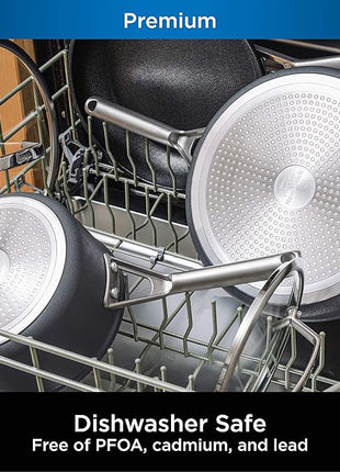 Ninja C30020 Foodi NeverStick Premium 8-Inch Fry Pan, Hard-Anodized, Nonstick, Durable & Oven Safe to 500°F, Slate Grey