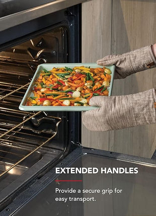 KitchenAid 13x18in Nonstick Aluminized Steel Baking Sheet, Pistachio