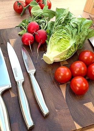 Modern-Silver Chef Kitchen Knife Set without Block, Chef Knife Set for Cooking, Knife Set for Kitchen, Stainless Steel, Sharp, German Brand | SB-KS101