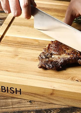 Babish High-Carbon 1.4116 German Steel Cutlery, 7.5" Clef (Cleaver + Chef) Kitchen Knife, Good Housekeeping Standout Knife of 2022