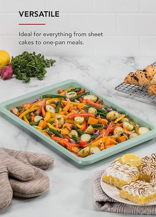 KitchenAid 10x15in Nonstick Aluminized Steel Baking Sheet, Pistachio
