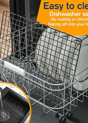 2PCS Cooling Racks for Cooking and Baking - 10" x 15"Heavy Duty Stainless Steel Wire Rack for Baking, Grilling, Roasting - Oven & Dishwasher Safe - Fits Jelly Roll Sheet Pan（Black）