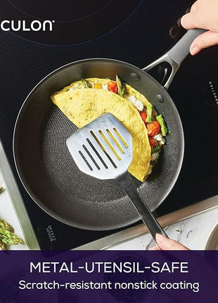 Circulon A1 Series with ScratchDefense Technology Nonstick Induction Frying Pans/Skillet Set, 8.5 Inch and 10 Inch - Graphite, Skillet Set (8.5" & 10")