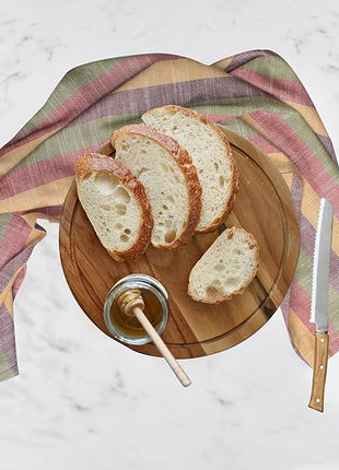 Urban Villa Kitchen Towels Harvest Stripes Dish Towels Set of 6 20" X30” 100% Cotton Highly Absorbent Quick Drying Dish Cloths & Dish Towels Thanksgiving Fall Tea Towels with Hanging Loop Towels