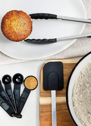 Home Hero Stainless Steel Kitchen Utensils Set - Heat-Resistant Silicone & Nonstick Tools - Durable Stainless Steel Kitchen Gadgets - Complete Kit Measuring Cups & Spoons - 41-Piece Set