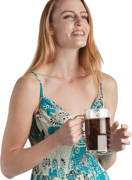 Anchor Hocking Glass 20-oz Beer Mug, Clear, Set of 6