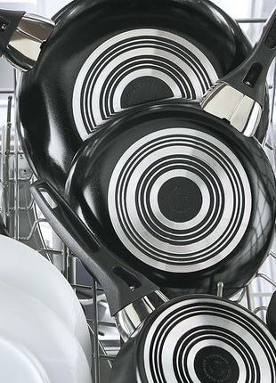 Farberware Dishwasher Safe Nonstick Jumbo Cooker/Saute Pan with Helper Handle - 6 Quart, Black