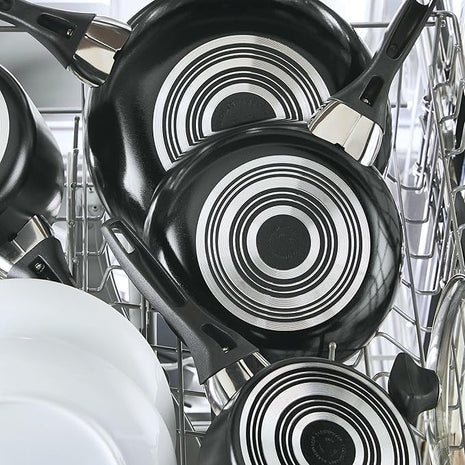 Farberware Dishwasher Safe Nonstick Jumbo Cooker/Saute Pan with Helper Handle - 6 Quart, Black