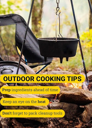 Lodge Boy Scouts of America Cast Iron Camp Dutch Oven, Pre-Seasoned, 6-Quart