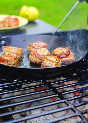 Lodge Manufacturing Company carbon steel skillet, 10-Inch, Black/Orange