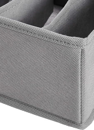 Amazon Basics Underwear Dresser Drawer Organizers, Pack of 2, Gray