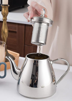 SANQIAHOME Stainless Steel Teapot with Infuser 2000ml