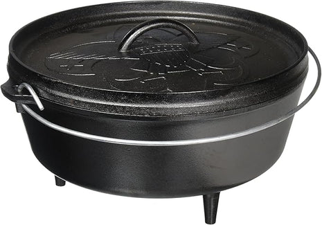 Lodge Boy Scouts of America Cast Iron Camp Dutch Oven, Pre-Seasoned, 6-Quart