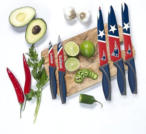 NFL New England Patriots 5-Piece Kitchen Knife Set