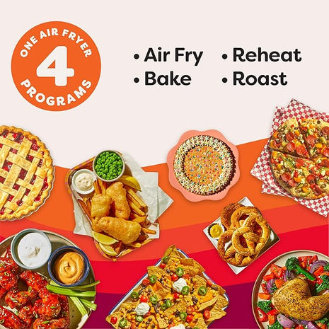 Instant Pot Vortex 6QT XL Air Fryer, 4-in-1 Functions that Crisps, Roasts, Reheats, Bakes for Quick Easy Meals, 100+ In-App Recipes, is Dishwasher-Safe, from the Makers of Instant Pot, Black