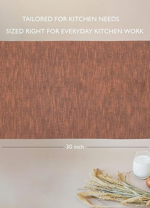 Urban Villa Halloween Kitchen Towels Black/Orange Dish Towels 100% Cotton Highly Absorbent Kitchen Towels Set of 6 20"x30" Chambray Quick Drying Dish Cloths & Dish Towels with Hanging Loop Tea Towels