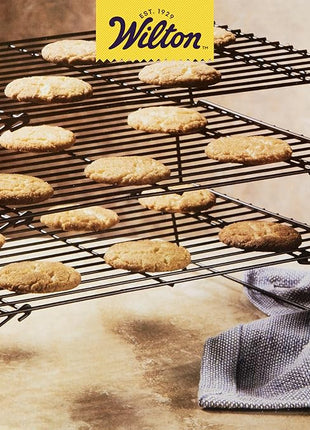 Wilton Excelle Elite 3-Tier Cooling Rack for Cookies, Cake and More - Cool Batches of Cookies, Cake Layers or Finger Foods, Black