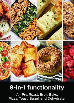 Ninja Flip Toaster Oven&Air Fryer, 8-in-1 Functionality, Flip Up&Away Capability for Storage Space, LargeCapacity, Air Fry Basket, SheetPan, Wire Rack&Removable Crumb Tray, Stainless,1800 watts, SP151