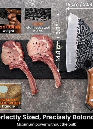 Matsato Knife Set 3-Piece Kitchen Knives, Cooking Chef Knife Set, Cleaver, Kitchen And Chef Cutting and Chopping Knives Sets Juego De Cuchillos Para Cocina