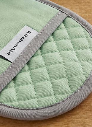 KitchenAid Asteroid Pot Holder 2-Pack Set, Pistachio, 6.5"x10"