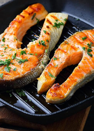 Commercial CHEF Cast Iron Skillet, 10.5” Square Pre-seasoned Cast Iron Pan